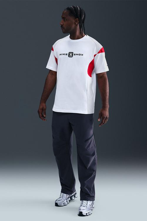 NSW Shox T-Shirt - White/Grey Fog/University Red