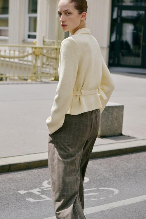 Cardigan belty - light beige