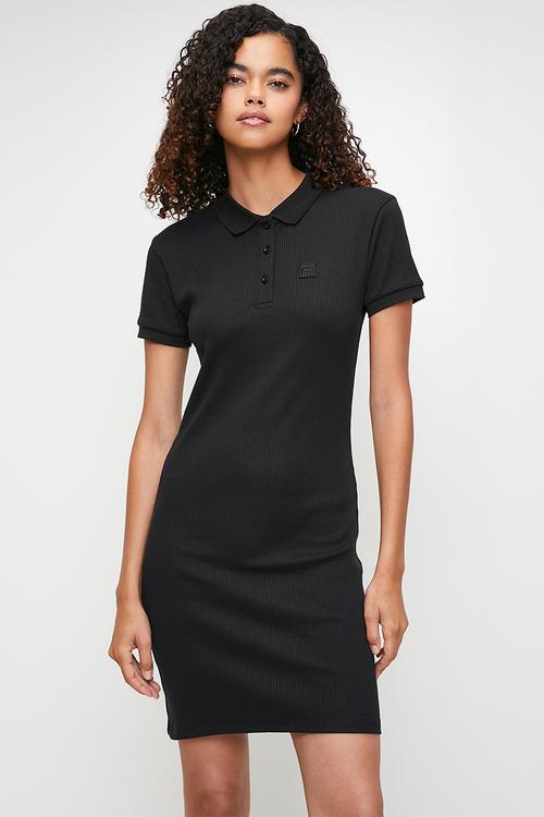 Carmen Golfer Dress - Black