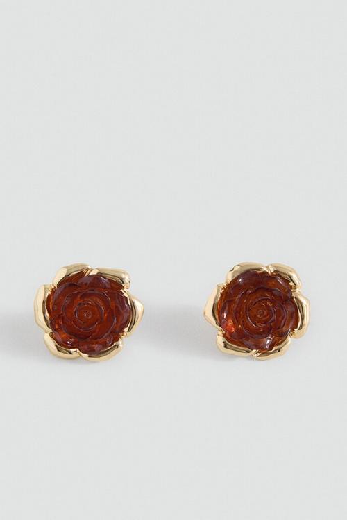 Sofia earrings-brown