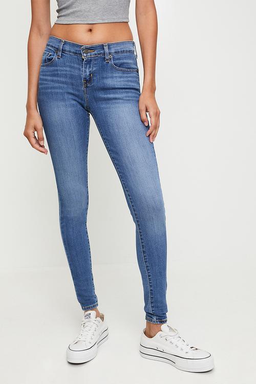 Curvy Super Skinny Jeans - Eternal Med Indigo