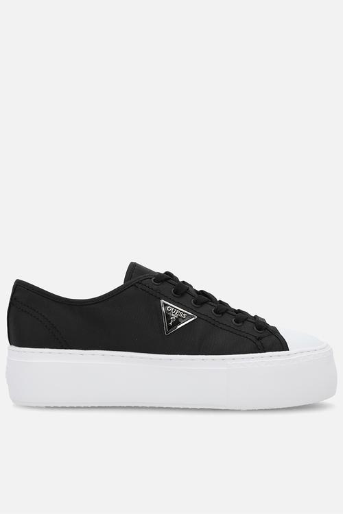 Dressy twill sneaker - black
