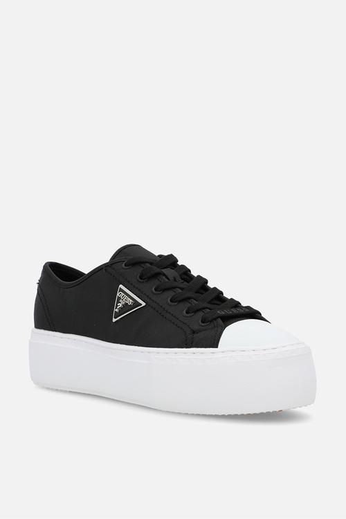 Dressy twill sneaker - black