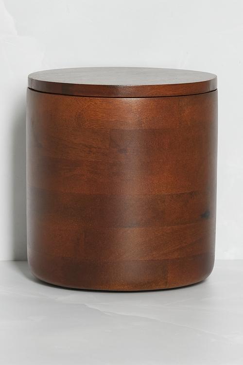 Wooden Canister - Dark Brown