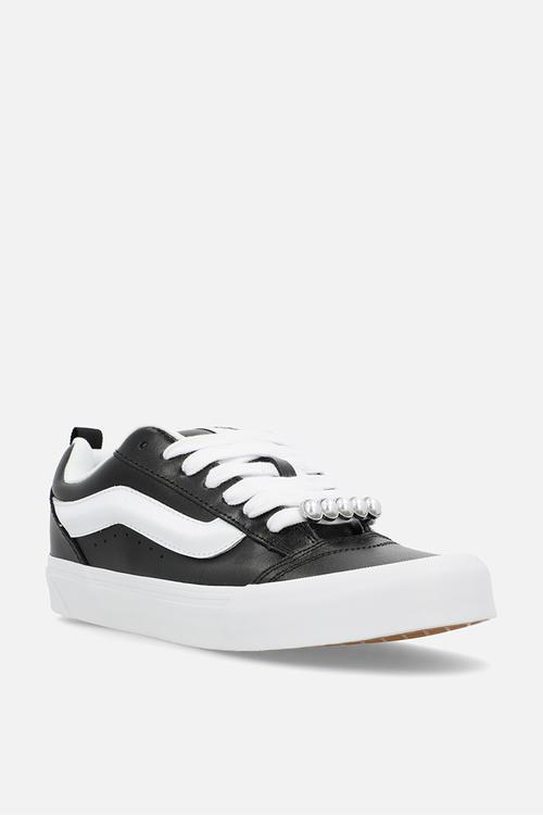 Knu Skool - Metallic Leather Black