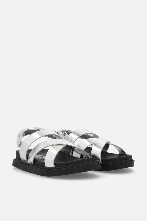 Blair multi strap sandal - silver metallic