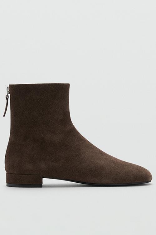 Clue1 suede boot - dark brown