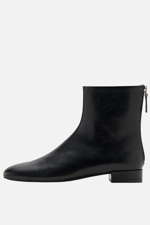 Clue leather boot - black
