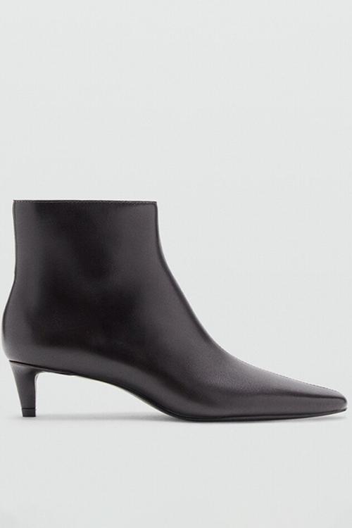 Stress leather boot - dark brown