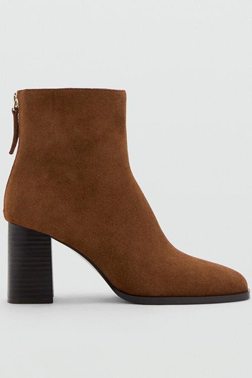Glorious suede ankle boot - medium brown
