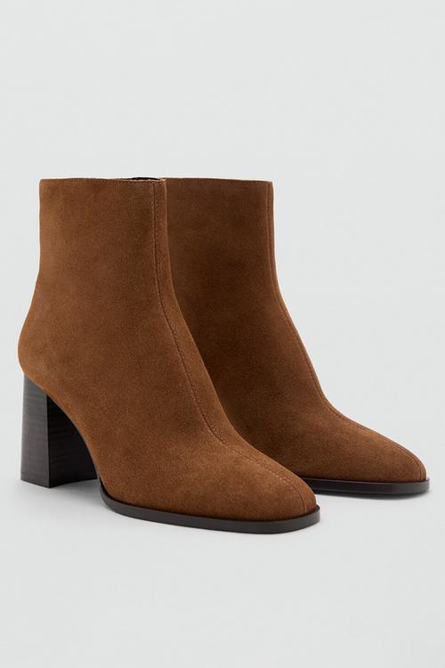 Glorious suede ankle boot - medium brown