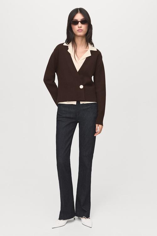 Cardigan anita - dark brown