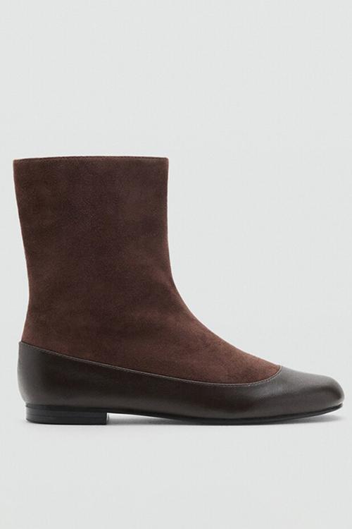 Botina suede boot - dark brown