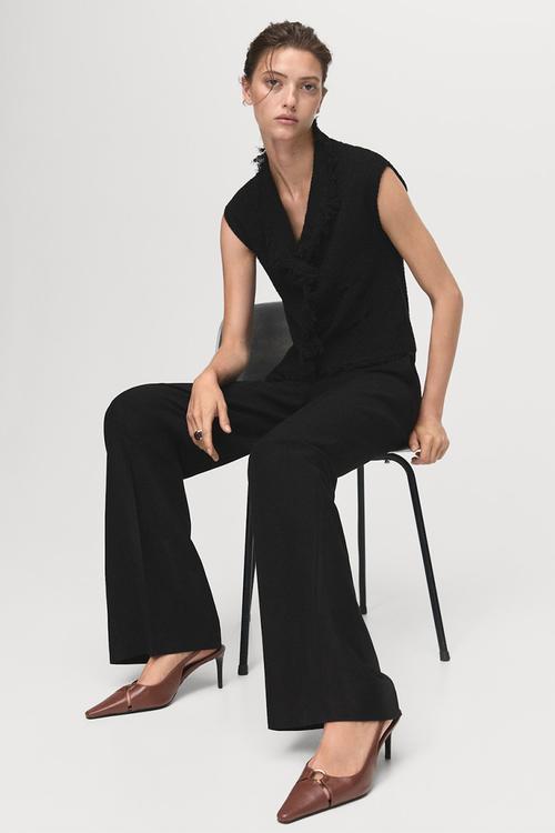 Top fringes - black