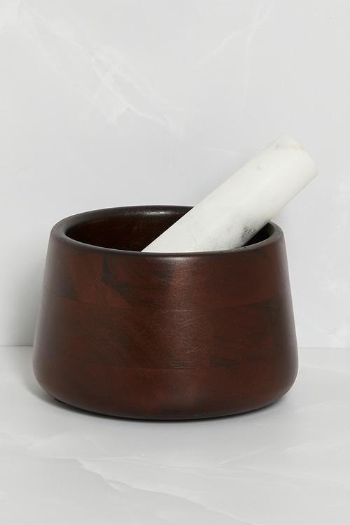 Wooden Pestle & Mortar - Natural