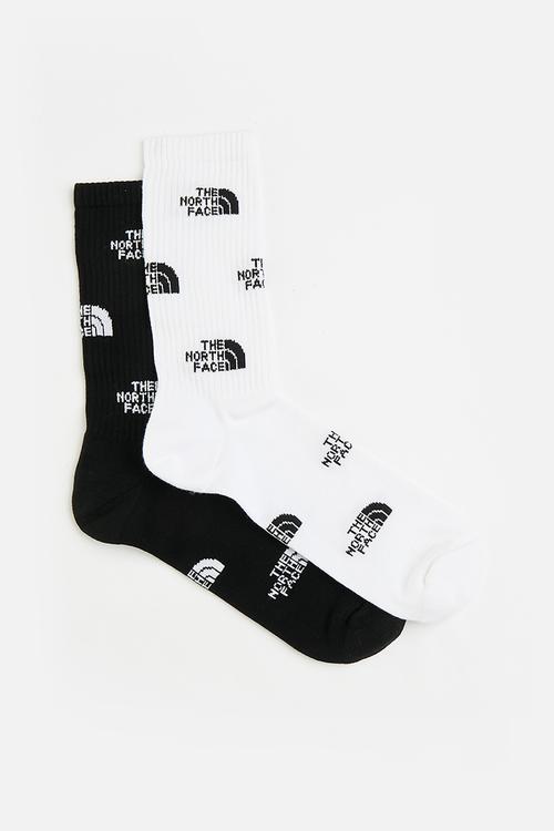 Everyday Crew Sock Logo - 2P - Tnf Black-Tnf White