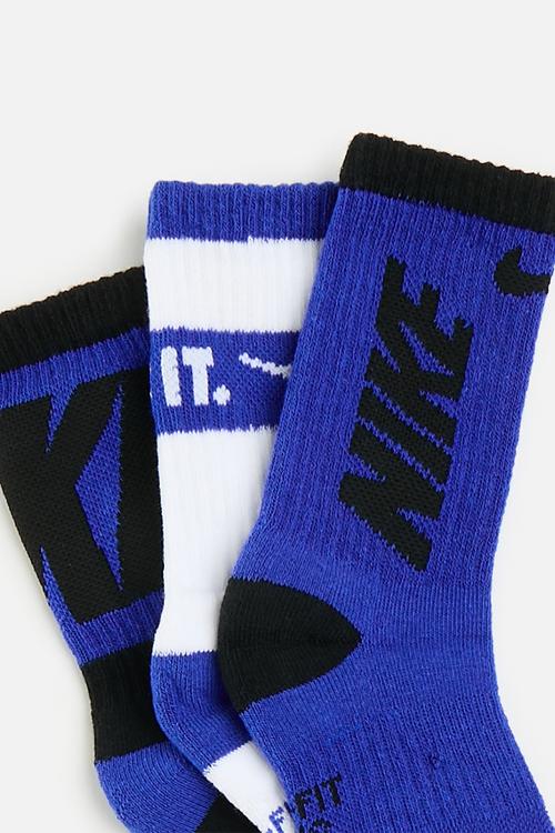 Nike dri-fit sport crew socks 3-pack - game royal