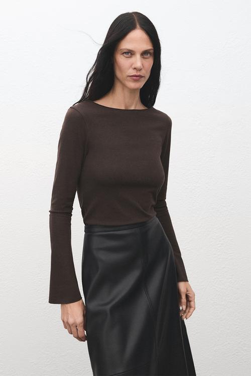 T-shirt ani - brown