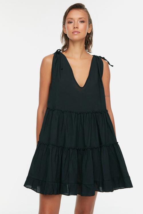 Mini Tiered Dress - Black