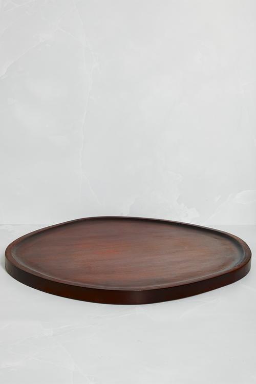 Organic Shape Wooden Platter - Natural