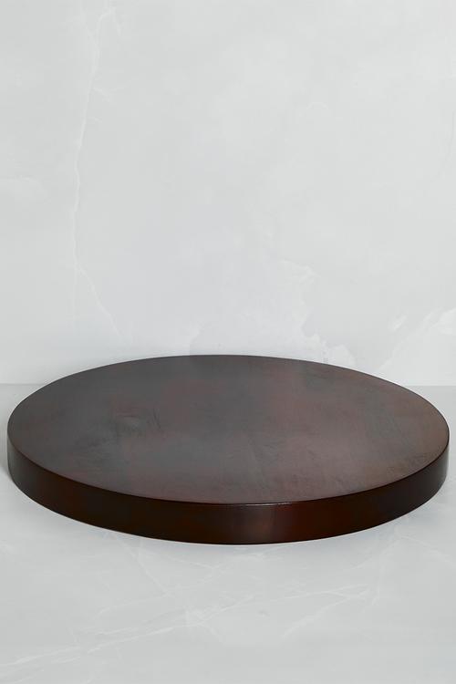 Round Wooden Butcher's Block - Natural