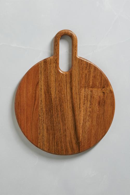 Round Wooden Chopping Board - Natural