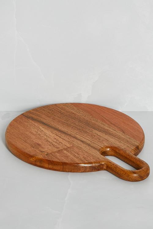 Round Wooden Chopping Board - Natural