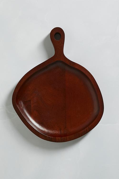 Organic Shape Wooden Paddle Platter - Natural
