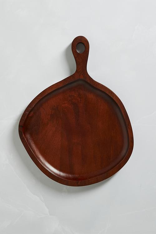 Organic Shape Wooden Paddle Platter - Natural