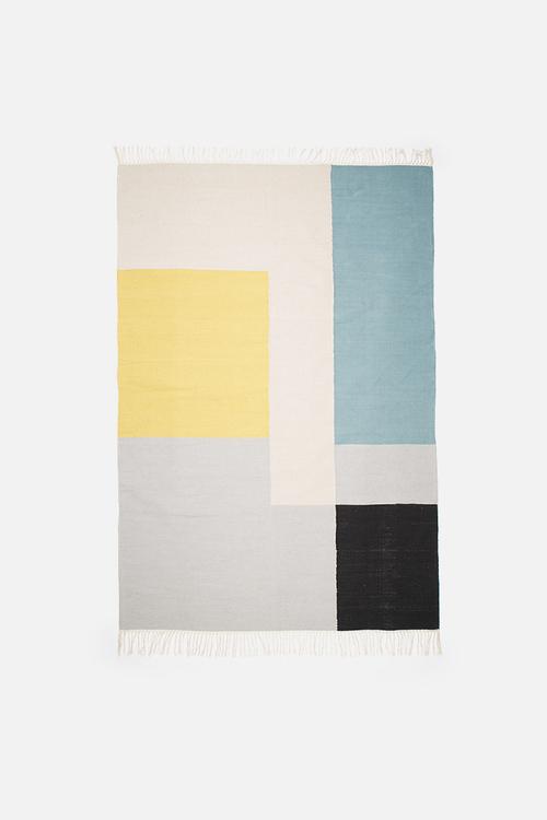 Colour panels rug