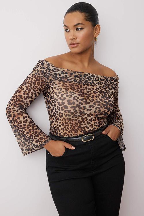 Plus size animal blouse  - single color / mixed