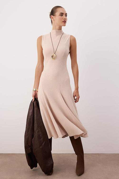 Maxi Aline Knit Dress - Cream