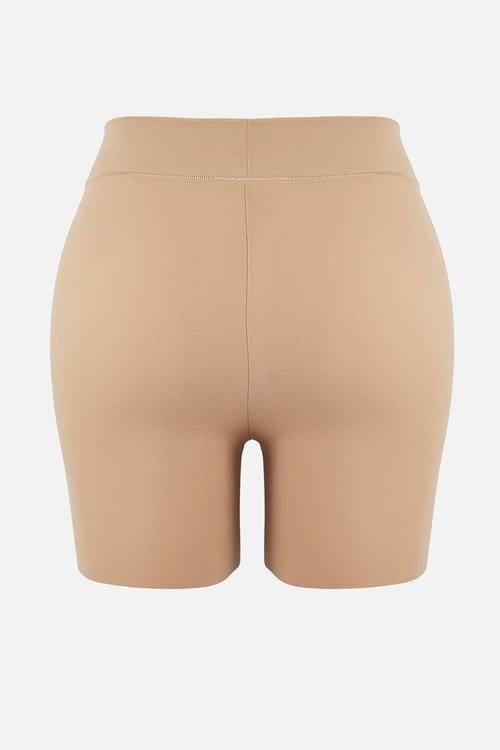 Plus size high waist boxer - tan