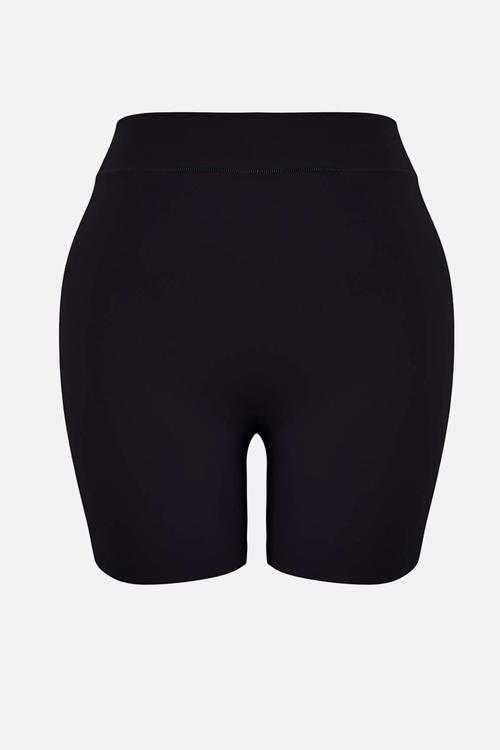 Plus size high waist boxer - black