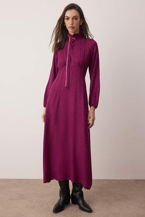 Maxi Woven Dress - Purple