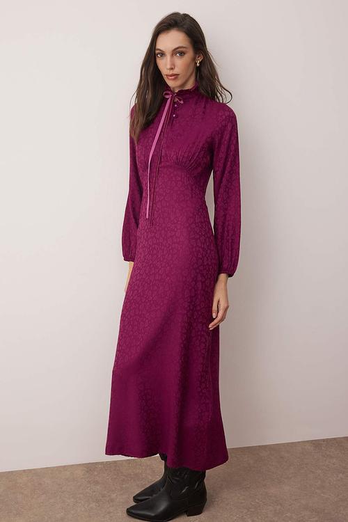 Maxi Woven Dress - Purple