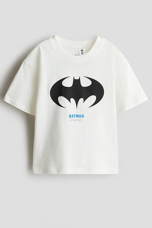 Oversized printed t-shirt - white dc comics