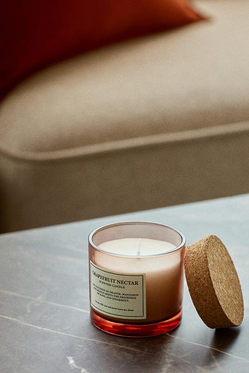 Cork-lid scented candle - grapefruit nectar