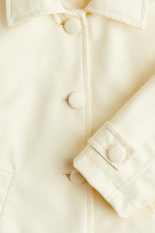 Coated coat - yellow
