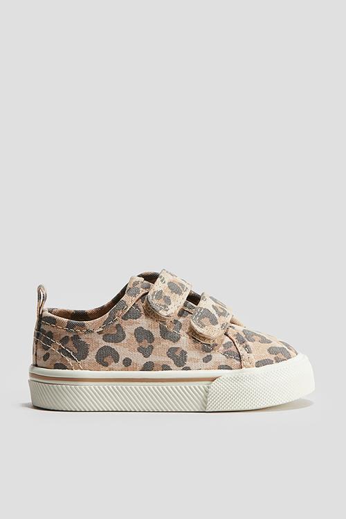 Cotton trainers - beige,multi