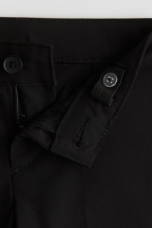 Cropped trousers - black