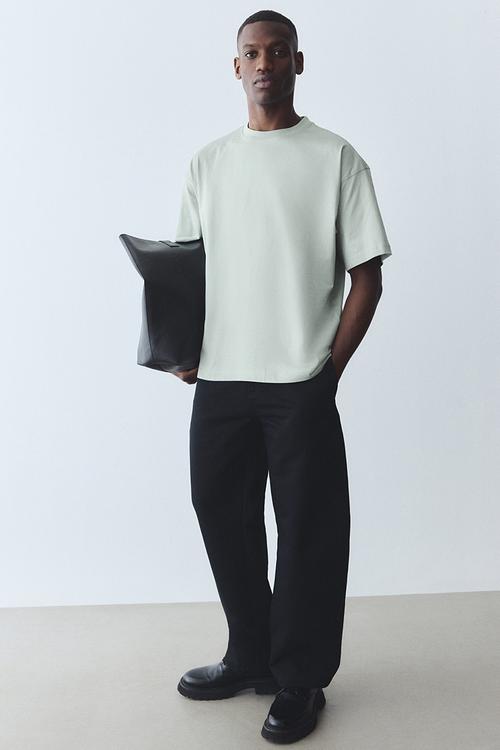Oversized fit t-shirt - light sage green