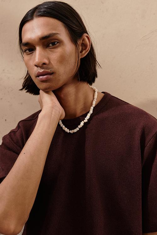 Loose fit t-shirt - burgundy 