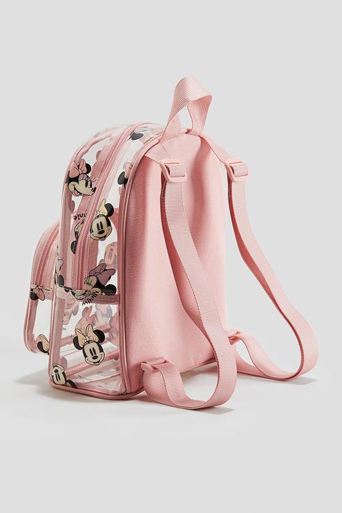 Printed backpack -pink/minnie mouse