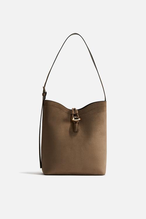 Bucket bag - dark beige