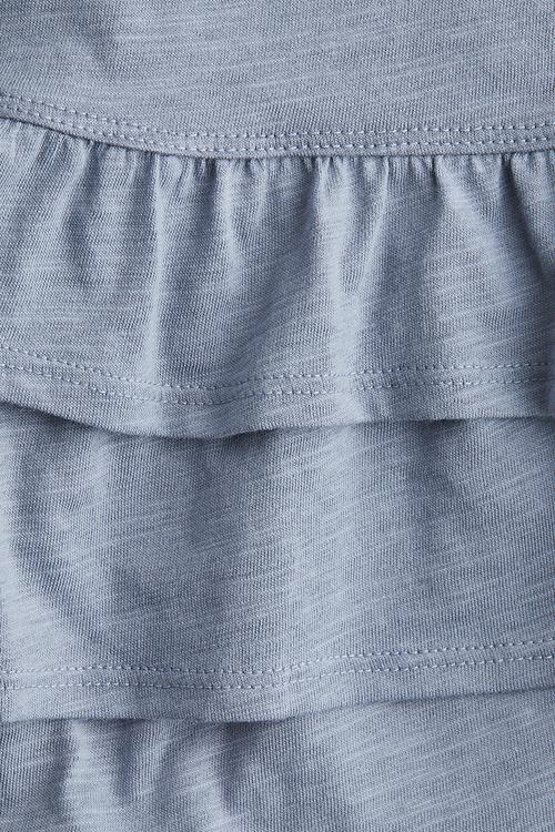 Tiered jersey skirt - light dusty blue