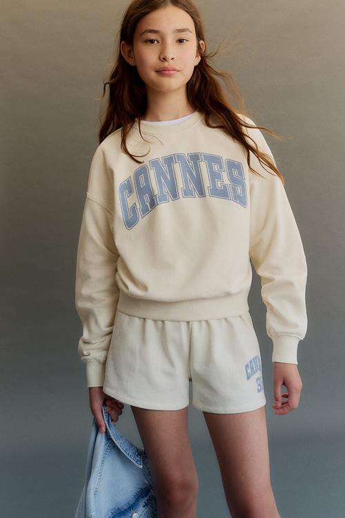 2-piece sweatshirt set - cream/cannes 