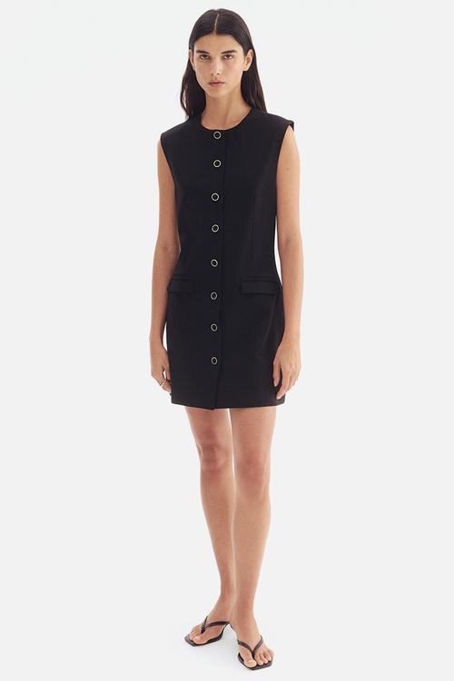 Waistcoat dress - black