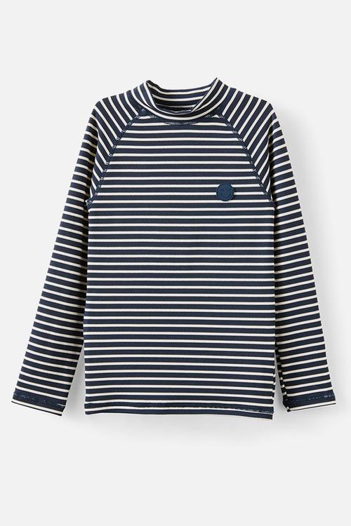 Flynn Long Sleeve Raglan Rash Vest - Squid Ink/Vanilla