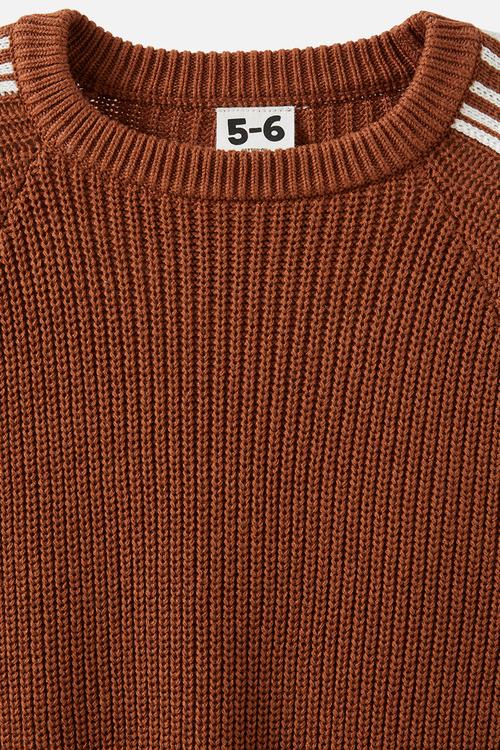 Blake Knit Crew - Chestnut